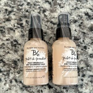 NWT Bumble & Bumble Post Workout Dry Shampoo Mist 2 Pack Travel Size